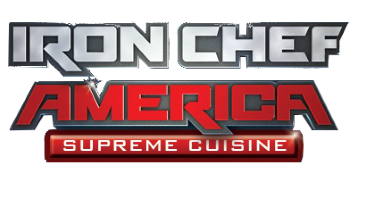 Iron Chef America Supreme Cuisine title screen for Nintendo DS